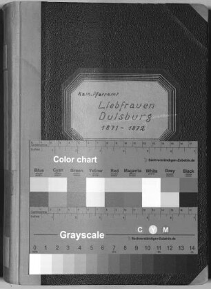 Liebfrauen-Kirche (katholische Gemeinde): Taufen 1871 - 1872