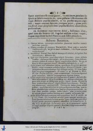 Adnexa Botanica.