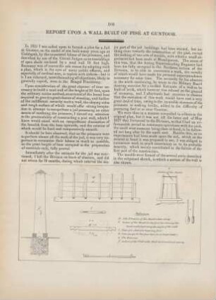 [XIII.] Report upon a wall built of Pisé at Guntoor