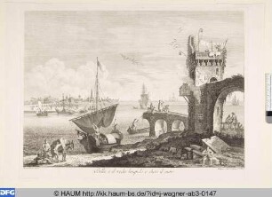 Landschaft mit Segelbooten