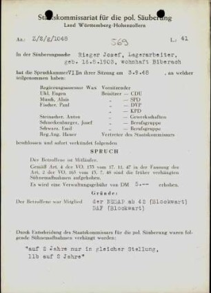 Rieger, Josef