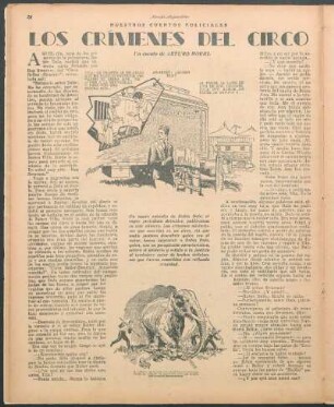 Los crímenes del circo : Nuestros cuentos policiales