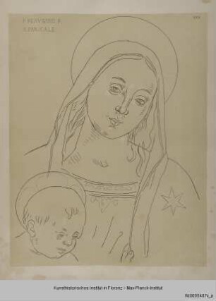 Madonna mit Kind (nach Peruginos Madonna in San Sebastiano in Panicale)