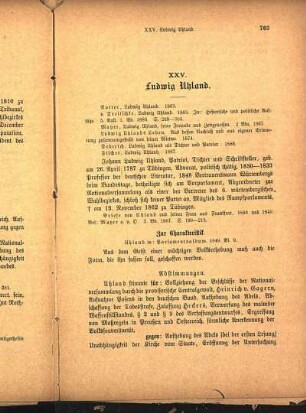 XXV. Ludwig Uhland.