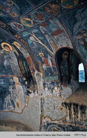 Die Ausmalung der Grabkapelle : Szenen aus dem Leben Christi: Die Auferweckung des Lazarus, der Einzug in Jerusalem, Pfingsten