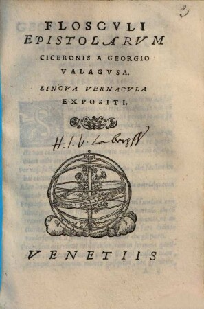 Flosculi Epistolarum Ciceronis lingua vernacula expositi