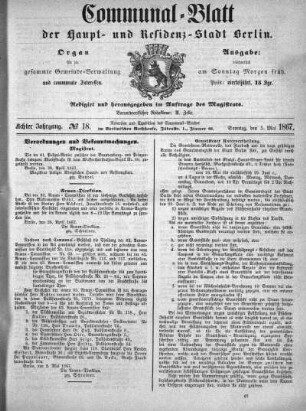1867,18: No. 18, 5. Mai 1867