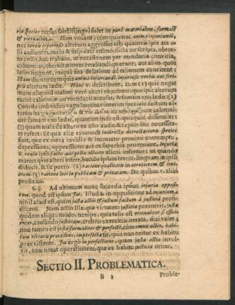 Sectio II. Problematica.