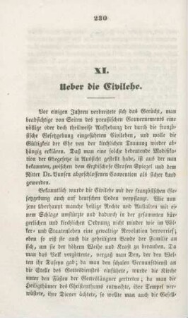 230-238 Ueber die Civilehe