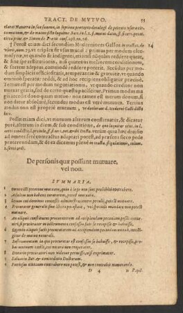 De personis quae possunt mutuare, vel non.