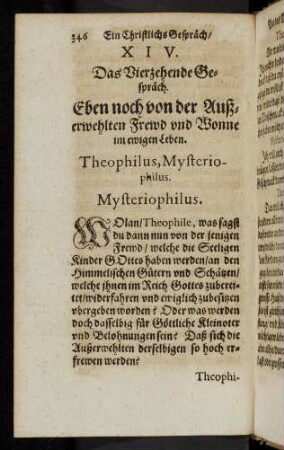 346-357, XIV. Das Vierzehende Gespräch