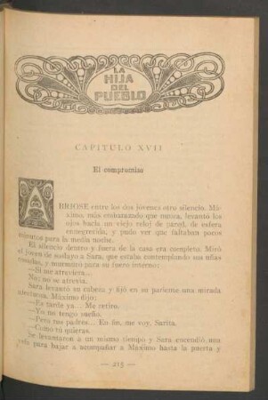 Capítulo XVII - El compromiso