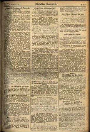 Zweite Ausgabe vom Dienstag, den 23. September 1930.