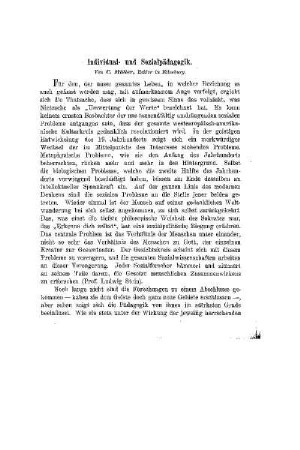 Individual- und Sozialpädagogik