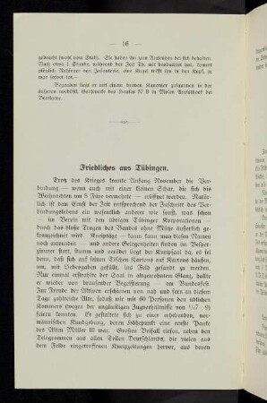 16-18, Friedliches aus Tübingen