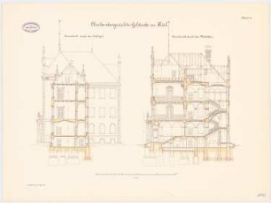 Oberlandesgericht, Kiel: Querschnitte 1:100