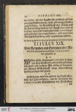 Titulus XIX