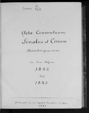 1842: Acta Conventuum Senatus et Civium de Anno 1842 : de anno ...