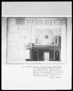 Kassel & Schloß Wilhelmshöhe & Dekoration des Vestibüls