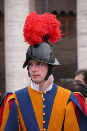 Schweizer Gardist, Vatikan-Garde, Rom, 2004