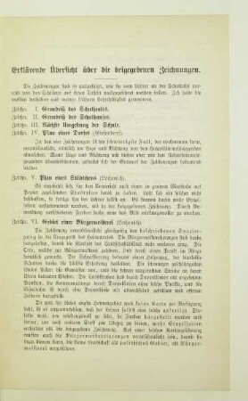 Erklärende Übersicht über die beigegebenen Zeichnungen