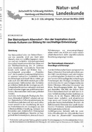 Nr. 1-3. 116.Jahrgang. Husum, Januar bis März 2009.