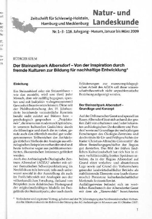 Nr. 1-3. 116.Jahrgang. Husum, Januar bis März 2009.