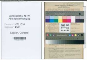 Entnazifizierung Gerhard Loosen , geb. 01.12.1875 (Landwirt)