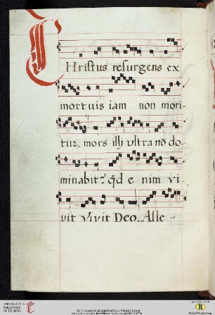 Christus resurgens ex mortuis, CAO 1796