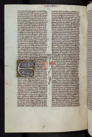 Zierinitiale (Liber Josue): E(t factum est post mortem moysi)