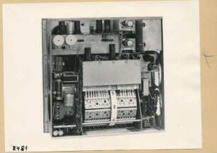 Frequenzanalysator Typ HF 2866, Rückseite; Foto 1953