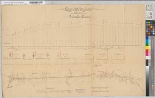 Kleinbahnlinie Eschweiler-Dürwiss Lage- und Höhenplan, Querprofile