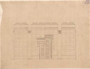 Klenze, Leo von; St. Petersburg (Russland); Eremitage - Treppenhalle 1. OG (Schnitt)