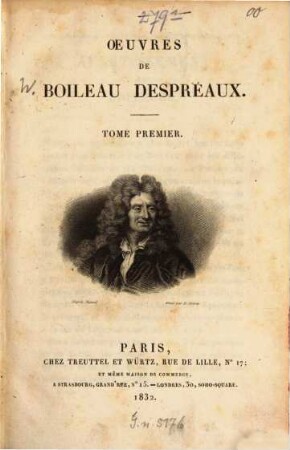 Oeuvres de Boileau-Despréaux. 1 (1832)