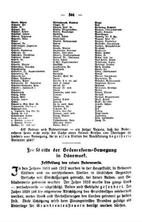 Fortschritte der Bodenreform-Bewegung in Dänemark