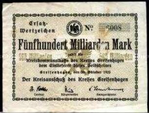 Greifenhagen 500 Milliarden Mark