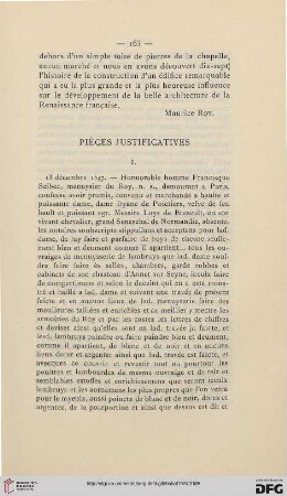 Pièces justificatives