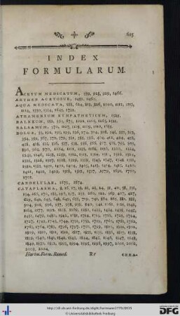 Index Formularum.