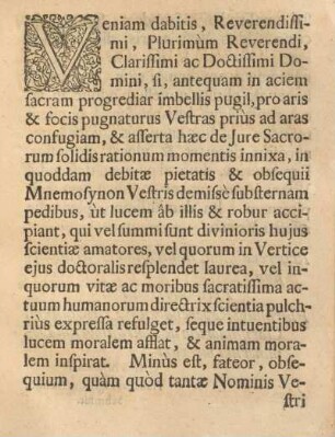 Veniam debitis, reverendissimi, plurimum reverendi ...