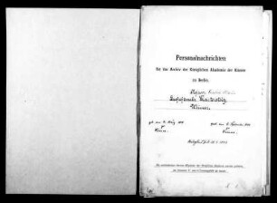 Martersteig, Friedrich Heinrich Wilhelm - Historienmaler 1849 - April - 28