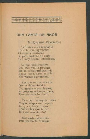 Una carta de amor