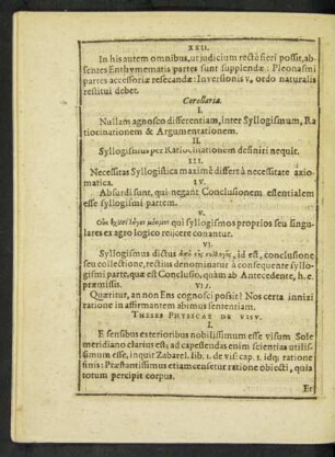 Theses Physicae De Visu.