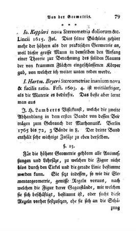 § 15. Gränzen der höhern Geometrie