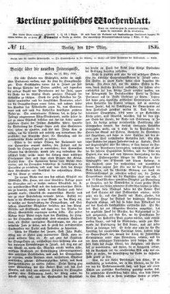 No 11, 12. März 1836