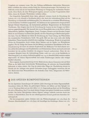 Die späten Kompositionen