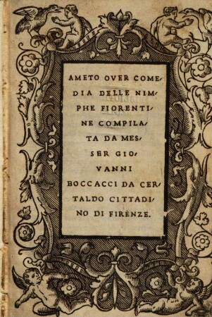 Ameto : over comedia delle nimphe fiorentine