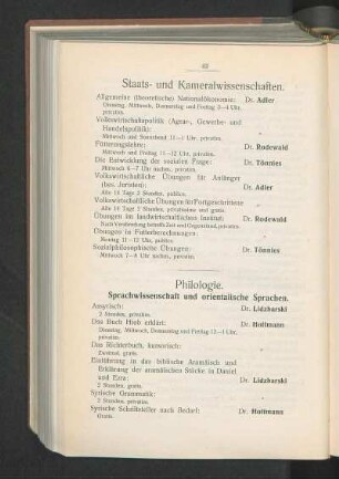 Philologie.