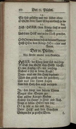 Der 21. Psalm. - Der 41. Psalm.
