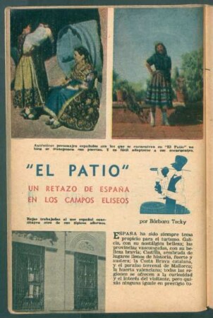 "El Patio" - un retazo de España en los Campos Elíseos