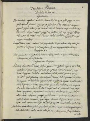 Tractatus physicus : de lucis natura, et proprietatibus